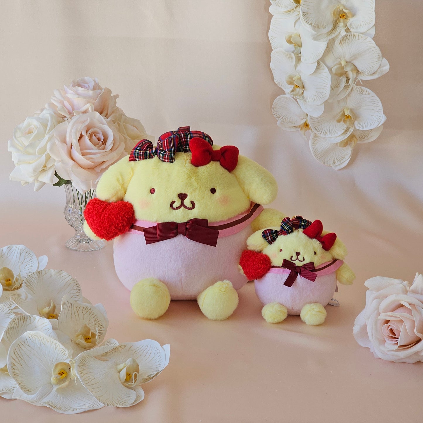 Pompompurin Plush Mascot - Ribbon Love