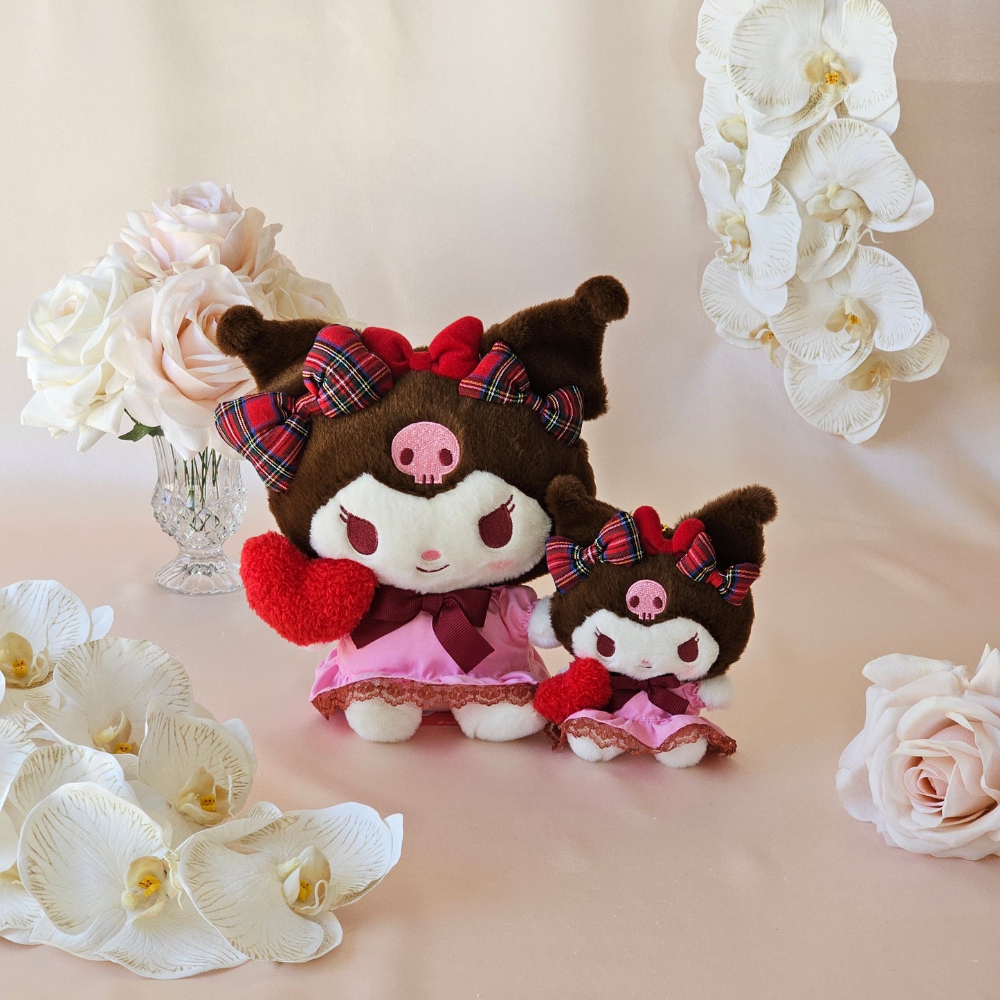Kuromi Plush Mascot - Ribbon Love