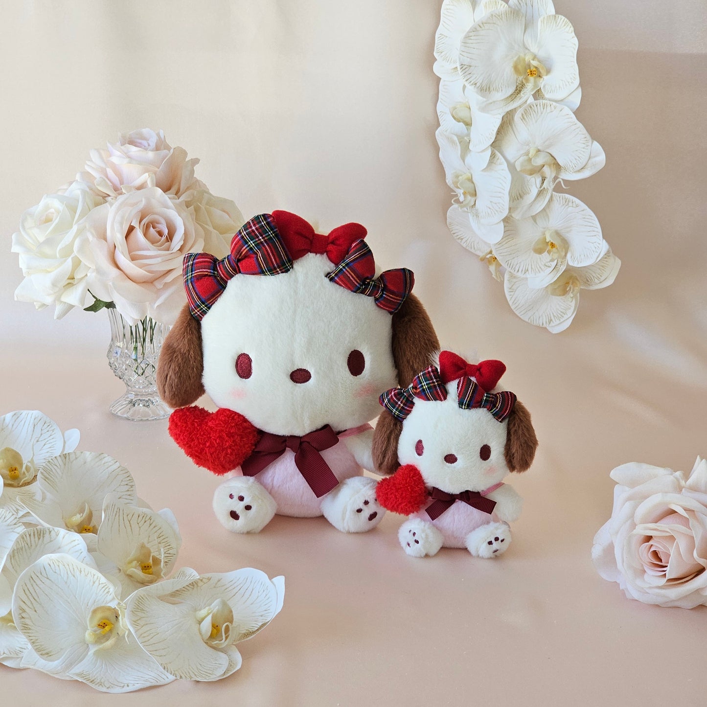 Pochacco Plush Mascot - Ribbon Love