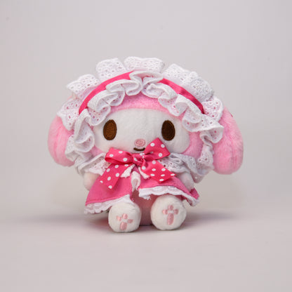 My Melody Plush Keychain - Lolita Dress